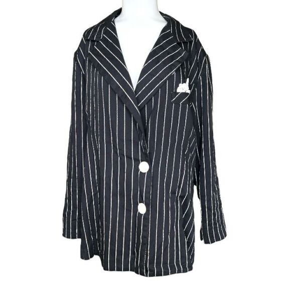 Vintage Melissa Robyn size large pin striped blazer - Picture 1 of 11